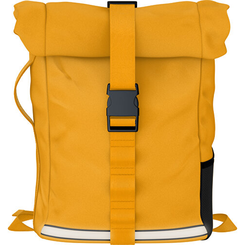 Rolltop Rucksack Comfort , hellorange, Sublimation-fabric 200g - Polyester (PU), 29,50cm x 13,00cm x 33,00cm (Länge x Höhe x Breite), Bild 1