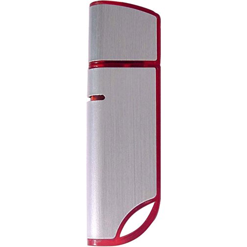 USB-Stick AVANTGARDE 3.0 16GB , Promo Effects MB , silber / rot MB , 16 GB , Aluminium / Kunststoff MB , 10 - 45 MB/s MB , 6,80cm x 0,90cm x 2,00cm (Länge x Höhe x Breite), Bild 1
