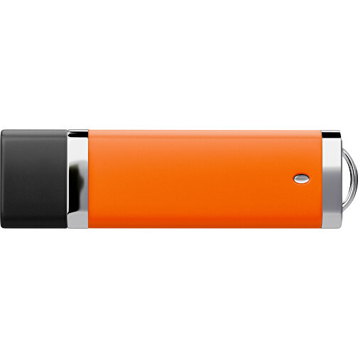 PromoPerfect USB-STICK 2.0 PLASTIK , orange / schwarz MB , 65 GB , Gummiplastik, Kunststoff MB , 7,00cm x 0,70cm x 2,00cm (Länge x Höhe x Breite), Bild 2