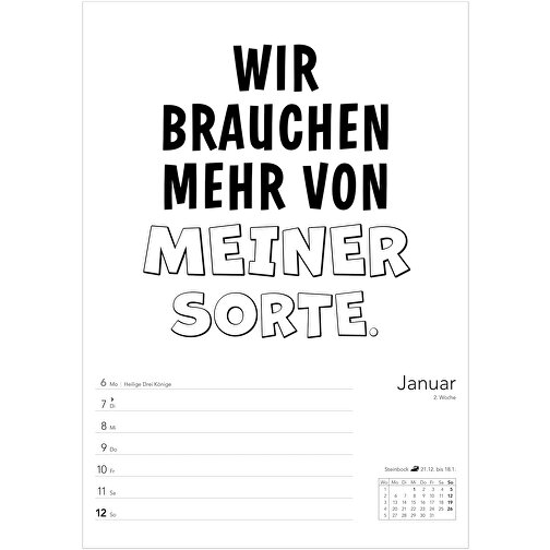 Typo-Sprüche-Kalender , Papier, 25,00cm x 35,50cm (Länge x Breite), Bild 3