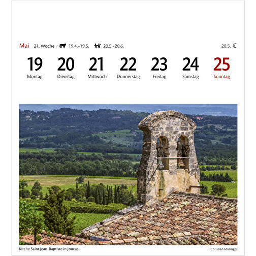 Provence Sehnsuchtskalender , Papier, 15,40cm x 16,50cm (Länge x Breite), Bild 2