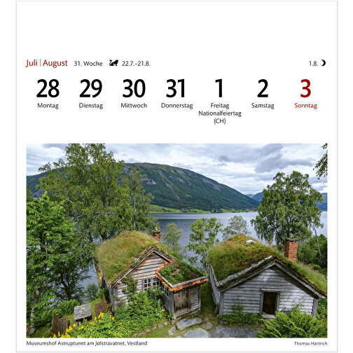 Norwegen Sehnsuchtskalender , Papier, 15,40cm x 16,50cm (Länge x Breite), Bild 13