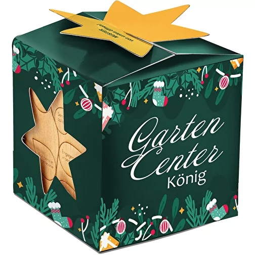 Pot cube bois Maxi en boite star-box avec graines - Persil, 1 sites gravés au laser, Image 3