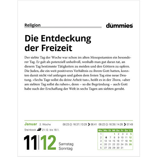 Die Welt Erklärt Für Dummies Tagesabreißkalender , Papier, 12,50cm x 16,00cm (Länge x Breite), Bild 12