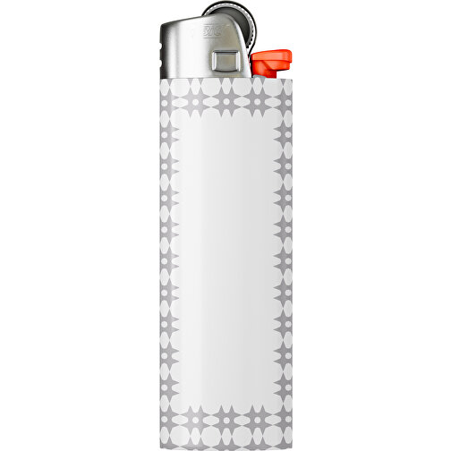 BIC® J26 Digital Wrap Feuerzeug , BiC, weiss / hellgrau, Delrin®, Stahl, 2,50cm x 1,50cm x 8,20cm (Länge x Höhe x Breite), Bild 1