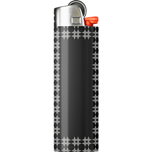 BIC® J26 Digital Wrap Feuerzeug , BiC, schwarz / grau, Delrin®, Stahl, 2,50cm x 1,50cm x 8,20cm (Länge x Höhe x Breite), Bild 1