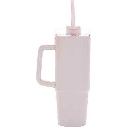 Taza Tana de plástico reciclado RCS con asa 900ml, rosa, Imagen 4