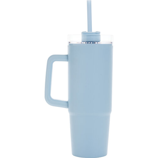 Taza Tana de plástico reciclado RCS con asa 900ml, azul claro, Imagen 4