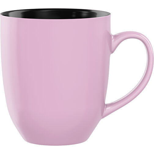 Bella Aussen Farbig 330ml , dunkelpink / schwarz, New Bone China Porzellan, 9,40cm x 12,00cm (Höhe x Breite), Bild 1