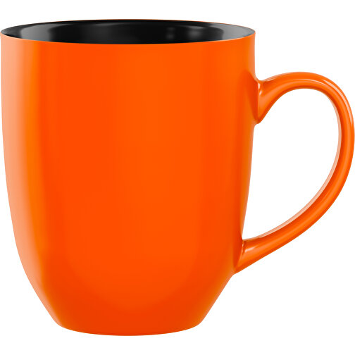 Bella Aussen Farbig 330ml , orange / schwarz, New Bone China Porzellan, 9,40cm x 12,00cm (Höhe x Breite), Bild 1