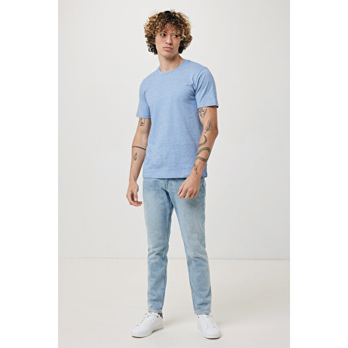 Iqoniq Brett T-Shirt Aus Recycelter Baumwolle, Light Heather Blue , light heather blue, 30% recycelte und 70% biologische Baumwolle, XXS, 61,00cm x 1,00cm x 44,00cm (Länge x Höhe x Breite), Bild 4