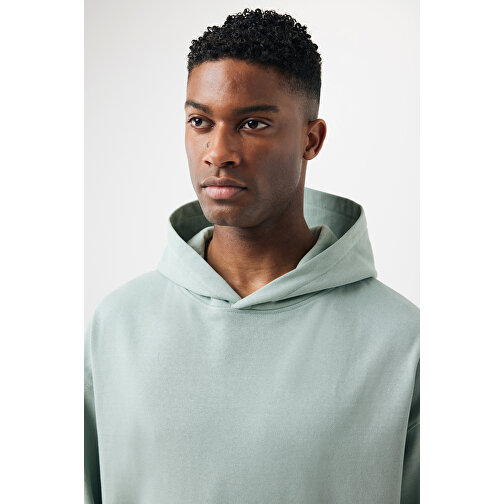 Iqoniq Yoho Relax-Hoodie Aus Recycelter Baumwolle, Iceberg Green , Iceberg green, 50% recycelte und 50% biologische Baumwolle, M, 70,00cm x 1,00cm x 59,00cm (Länge x Höhe x Breite), Bild 7