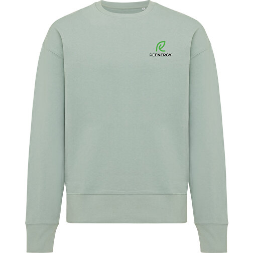 Iqoniq Kruger Relax-Rundhals-Sweater Aus Recycelt. Baumwolle, Iceberg Green , Iceberg green, 50% recycelte und 50% biologische Baumwolle, M, 71,00cm x 1,00cm x 61,00cm (Länge x Höhe x Breite), Bild 3