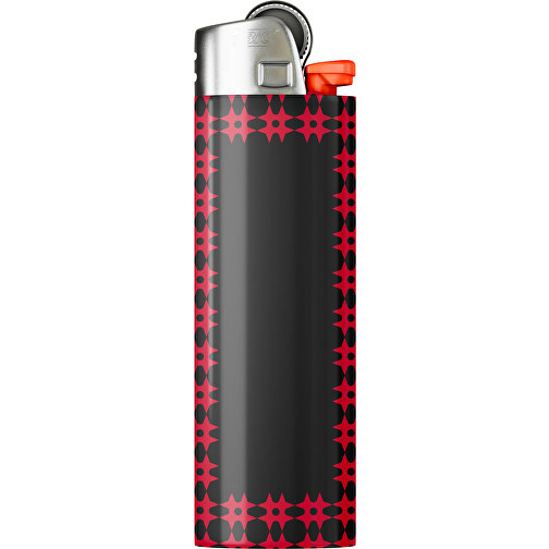 BIC® J26 Digital Wrap Feuerzeug , BiC, schwarz / dunkelrot, Delrin®, Stahl, 2,50cm x 1,50cm x 8,20cm (Länge x Höhe x Breite), Bild 1