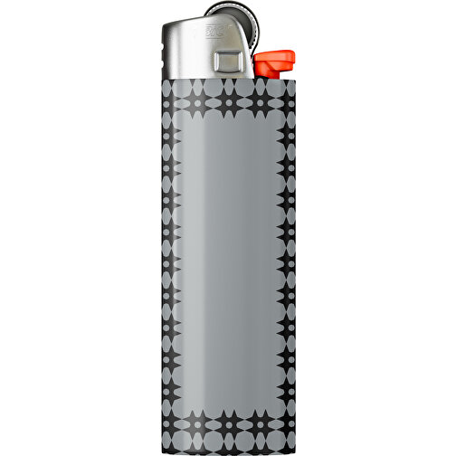 BIC® J26 Digital Wrap Feuerzeug , BiC, silber / schwarz, Delrin®, Stahl, 2,50cm x 1,50cm x 8,20cm (Länge x Höhe x Breite), Bild 1