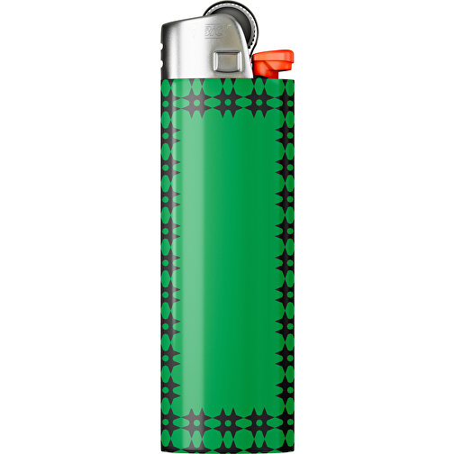 BIC® J26 Digital Wrap Feuerzeug , BiC, grün / schwarz, Delrin®, Stahl, 2,50cm x 1,50cm x 8,20cm (Länge x Höhe x Breite), Bild 1