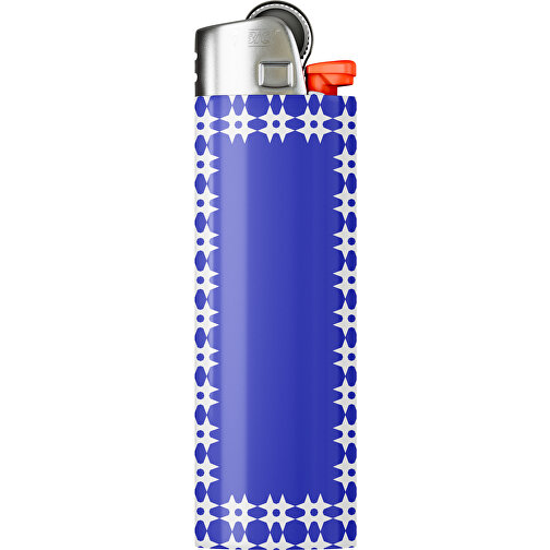 BIC® J26 Digital Wrap Feuerzeug , BiC, blau / weiss, Delrin®, Stahl, 2,50cm x 1,50cm x 8,20cm (Länge x Höhe x Breite), Bild 1