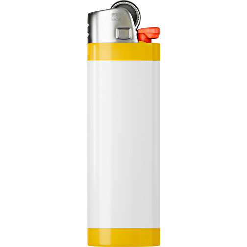 BIC® J26 Digital Wrap Feuerzeug , BiC, weiss / sonnengelb, Delrin®, Stahl, 2,50cm x 1,50cm x 8,20cm (Länge x Höhe x Breite), Bild 1