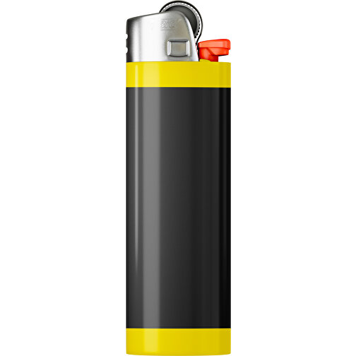 BIC® J26 Digital Wrap Feuerzeug , BiC, schwarz / gelb, Delrin®, Stahl, 2,50cm x 1,50cm x 8,20cm (Länge x Höhe x Breite), Bild 1