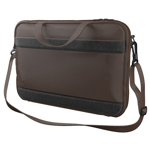 Laptoptasche Stripe , espressobraun, Sublimation-fabric 200g - Polyester (PU), 36,00cm x 28,00cm x 5,00cm (Länge x Höhe x Breite), Bild 1