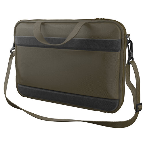 Laptoptasche Stripe , tannengrün, Sublimation-fabric 200g - Polyester (PU), 36,00cm x 28,00cm x 5,00cm (Länge x Höhe x Breite), Bild 1