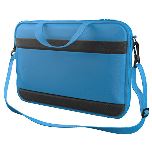 Laptoptasche Stripe , hellblau, Sublimation-fabric 200g - Polyester (PU), 36,00cm x 28,00cm x 5,00cm (Länge x Höhe x Breite), Bild 1