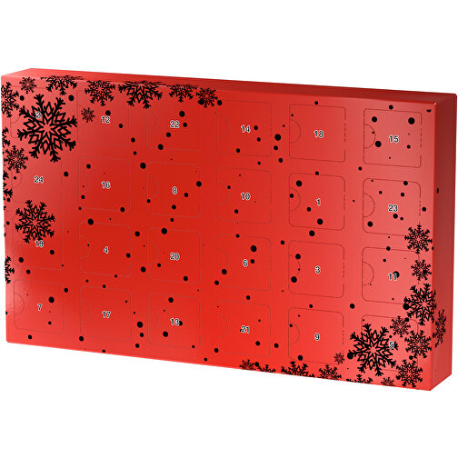 Wachsender Adventskalender , rot / schwarz, Papier, Saatgut, 33,50cm x 19,90cm x 4,50cm (Länge x Höhe x Breite), Bild 1