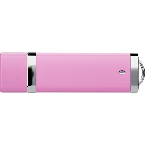 PromoPerfect USB-STICK 2.0 PLASTIK , rosa MB , 4 GB , Gummiplastik, Kunststoff MB , 7,00cm x 0,70cm x 2,00cm (Länge x Höhe x Breite), Bild 2