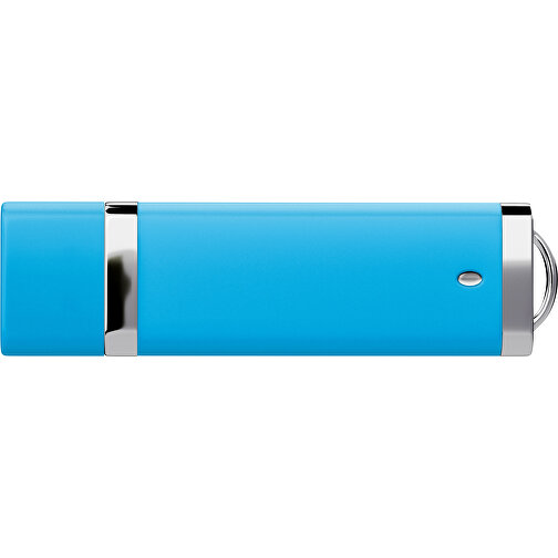 PromoPerfect USB-STICK 2.0 PLASTIK , himmelblau MB , 32 GB , Gummiplastik, Kunststoff MB , 7,00cm x 0,70cm x 2,00cm (Länge x Höhe x Breite), Bild 2