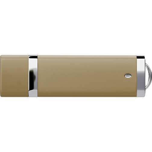 PromoPerfect USB-STICK 2.0 PLASTIK , gold MB , 1 GB , Gummiplastik, Kunststoff MB , 7,00cm x 0,70cm x 2,00cm (Länge x Höhe x Breite), Bild 2