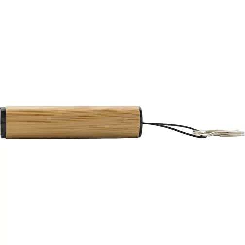 Mini lampe de poche en bambou avec porte-clés Ilse, Image 1