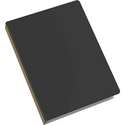 Softcover Haftnotiz-Set Mina , schwarz / gold, Papier, 10,50cm x 0,60cm x 7,50cm (Länge x Höhe x Breite), Bild 2