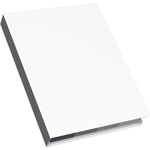 Softcover Haftnotiz-Set Stacey , weiss / dunkelgrau, Papier, 10,60cm x 1,00cm x 7,60cm (Länge x Höhe x Breite), Bild 2