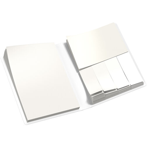 Softcover Haftnotiz-Set Stacey , weiss, Papier, 10,60cm x 1,00cm x 7,60cm (Länge x Höhe x Breite), Bild 3