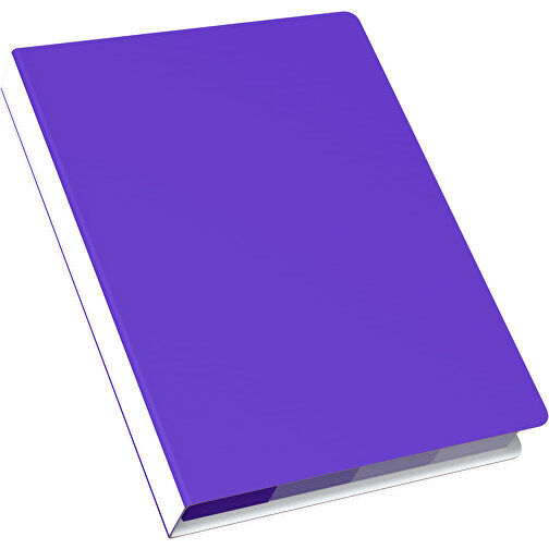 Softcover Haftnotiz-Set Stacey , violet / weiß, Papier, 10,60cm x 1,00cm x 7,60cm (Länge x Höhe x Breite), Bild 2