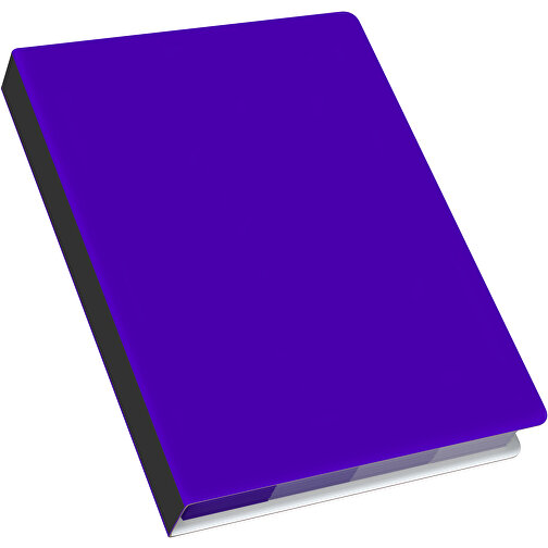 Softcover Haftnotiz-Set Stacey , violet / schwarz, Papier, 10,60cm x 1,00cm x 7,60cm (Länge x Höhe x Breite), Bild 2