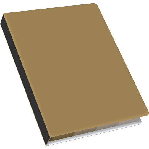 Softcover Haftnotiz-Set Stacey , gold / schwarz, Papier, 10,60cm x 1,00cm x 7,60cm (Länge x Höhe x Breite), Bild 2