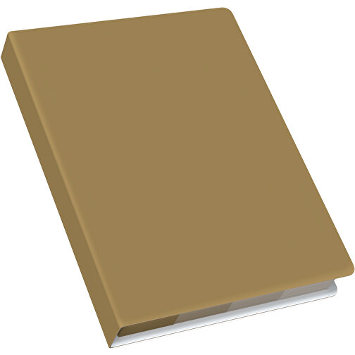 Softcover Haftnotiz-Set Stacey , gold, Papier, 10,60cm x 1,00cm x 7,60cm (Länge x Höhe x Breite), Bild 2