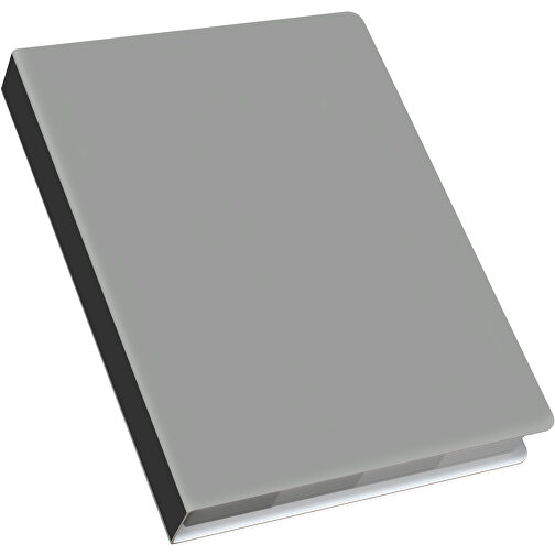 Softcover Haftnotiz-Set Stacey , grau / schwarz, Papier, 10,60cm x 1,00cm x 7,60cm (Länge x Höhe x Breite), Bild 2