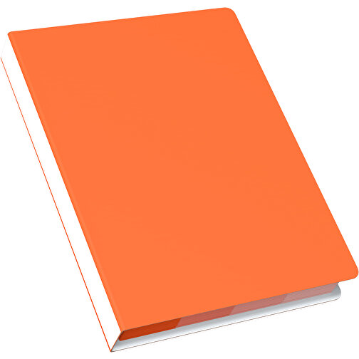 Softcover Haftnotiz-Set Stacey , orange / weiß, Papier, 10,60cm x 1,00cm x 7,60cm (Länge x Höhe x Breite), Bild 2