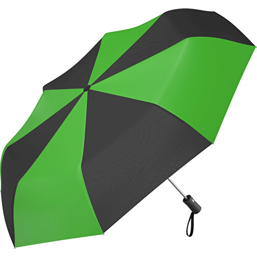 Regenschirm AO Paris , grasgrün / schwarz, 100% Polyester pongee, 31,00cm (Länge), Bild 1