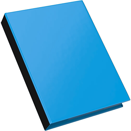 Hardcover Haftnotiz-Set Steffen , himmelblau / schwarz, Papier, 10,50cm x 1,80cm x 7,50cm (Länge x Höhe x Breite), Bild 2