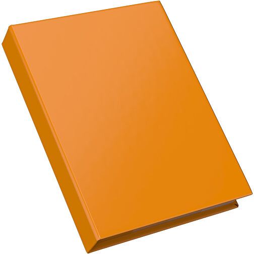 Hardcover Haftnotiz-Set Steffen , kürbisorange, Papier, 10,50cm x 1,80cm x 7,50cm (Länge x Höhe x Breite), Bild 2