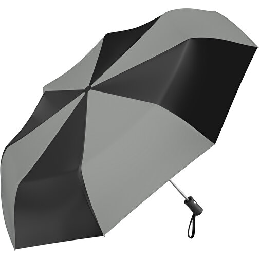 Regenschirm AO Paris , schwarz / grau, 100% Polyester pongee, 31,00cm (Länge), Bild 1