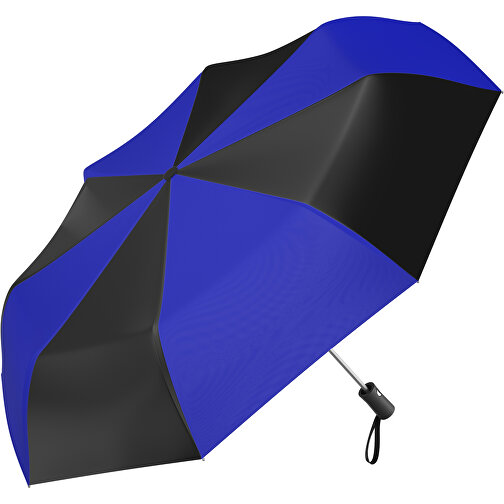 Regenschirm AO Paris , schwarz / blau, 100% Polyester pongee, 31,00cm (Länge), Bild 1