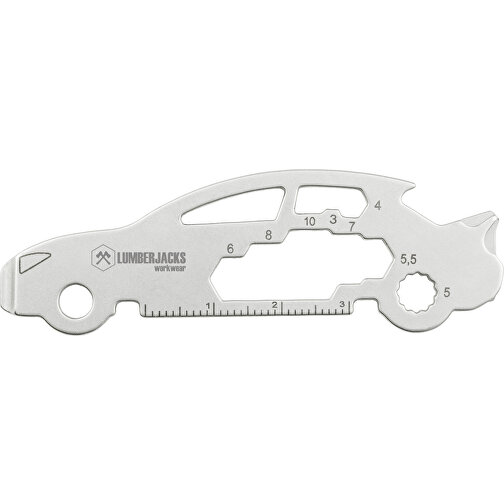 ROMINOX® Key Tool Car / Auto (18 Funktionen) , Edelstahl, 7,50cm x 0,23cm x 2,50cm (Länge x Höhe x Breite), Bild 9