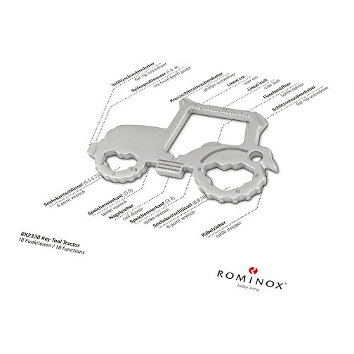 ROMINOX® Key Tool Airplane (18 Funktionen) Große Helden , Edelstahl, 6,10cm x 0,23cm x 4,00cm (Länge x Höhe x Breite), Bild 2