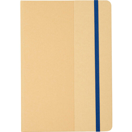 Nelida A5 Hardcover Notizbuch Aus Recyceltem Karton , ozeanblau, FSC certified paper, 21,00cm x 14,50cm (Länge x Breite), Bild 3