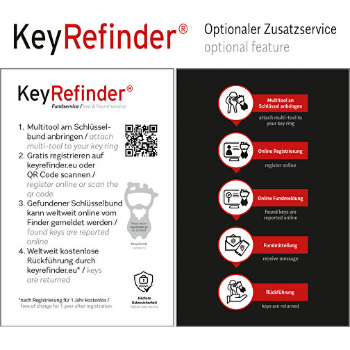 ROMINOX® Key Tool // Bus - 18 Funktionen , Edelstahl, 7,37cm x 0,23cm x 2,30cm (Länge x Höhe x Breite), Bild 13