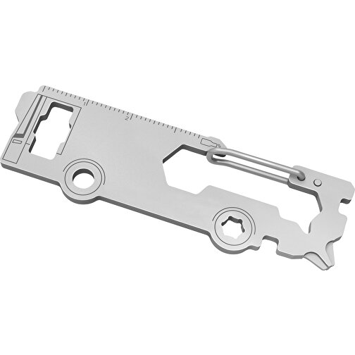 ROMINOX® Key Tool // Bus - 18 Funktionen , Edelstahl, 7,37cm x 0,23cm x 2,30cm (Länge x Höhe x Breite), Bild 5